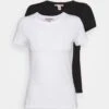 Anna Field 2 Pack - T-Shirt Basic - White/Black 1 Anna Field 2 Pack - T-Shirt Basic - White/Black -Anna Field 43c6ecf930ec4d3bbf6741626656699c