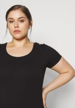 3Er Pack- T-Shirt Basic - White/Black/Dark Grey -Anna Field 48a4408ae23b4f20bd34d1fb83414cd0