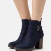 Anna Field Enkellaarsjes Met Plateauzool - Dark Blue -Anna Field 7e5b671d4b9548579e94fb86efd5fabe