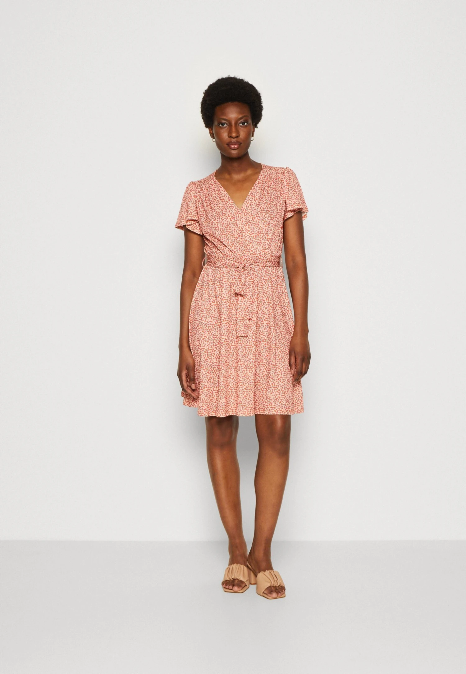 Anna Field Jurk - Brown/White 5 Anna Field Jurk - Brown/White - Afbeelding 3