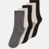 Anna Field 5 Pack - Sokken - Beige/Black/Grey -Anna Field dea7449edcb441f7b7474480476e34b4
